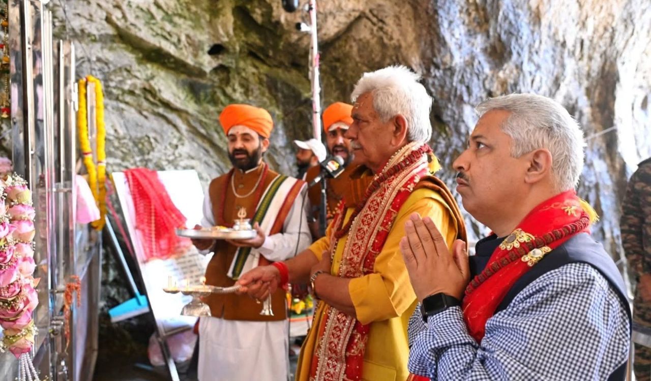 Amarnath Yatra 2026: LG Manoj Sinha performs Pratham Puja as multi-agency security teams declare full readiness