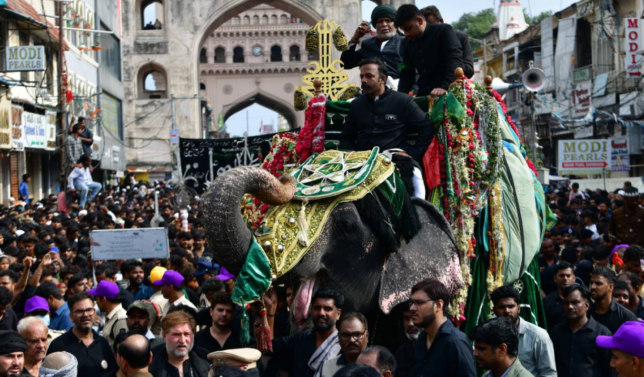 Thousands join Bibi ka Alam procession in Hyderabad on Youm-e-Ashoora