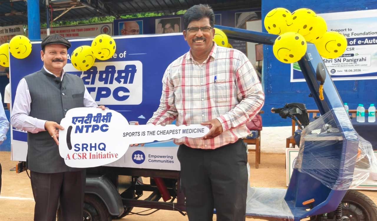 NTPC donates e-rickshaw to Sports Coaching Foundation to support grassroots sports initiative