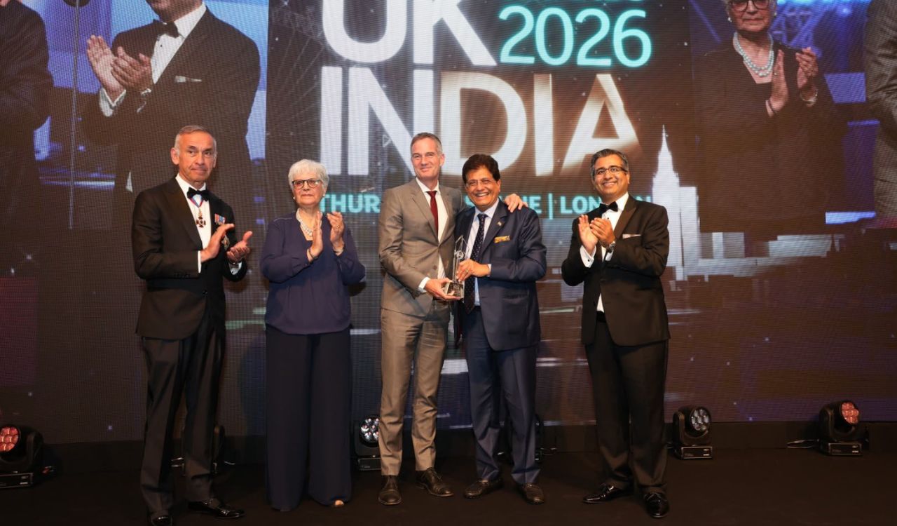 Piyush Goyal honoured with UK-India award for strengthening bilateral ties