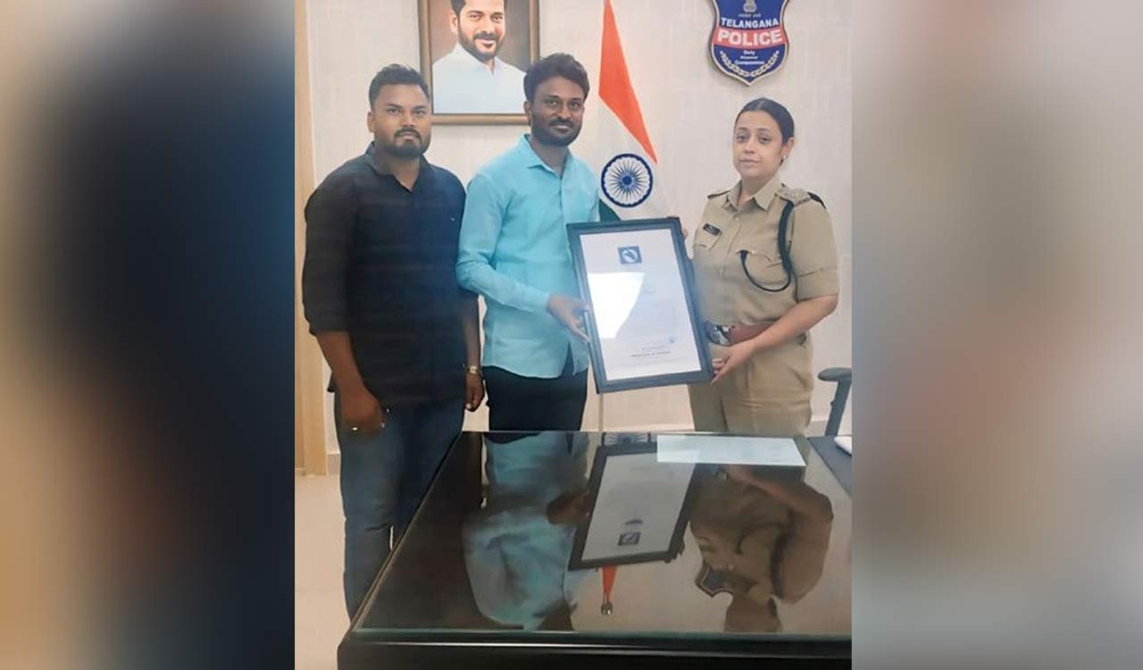 Asifabad activist enters record books with anti-drug bike ride