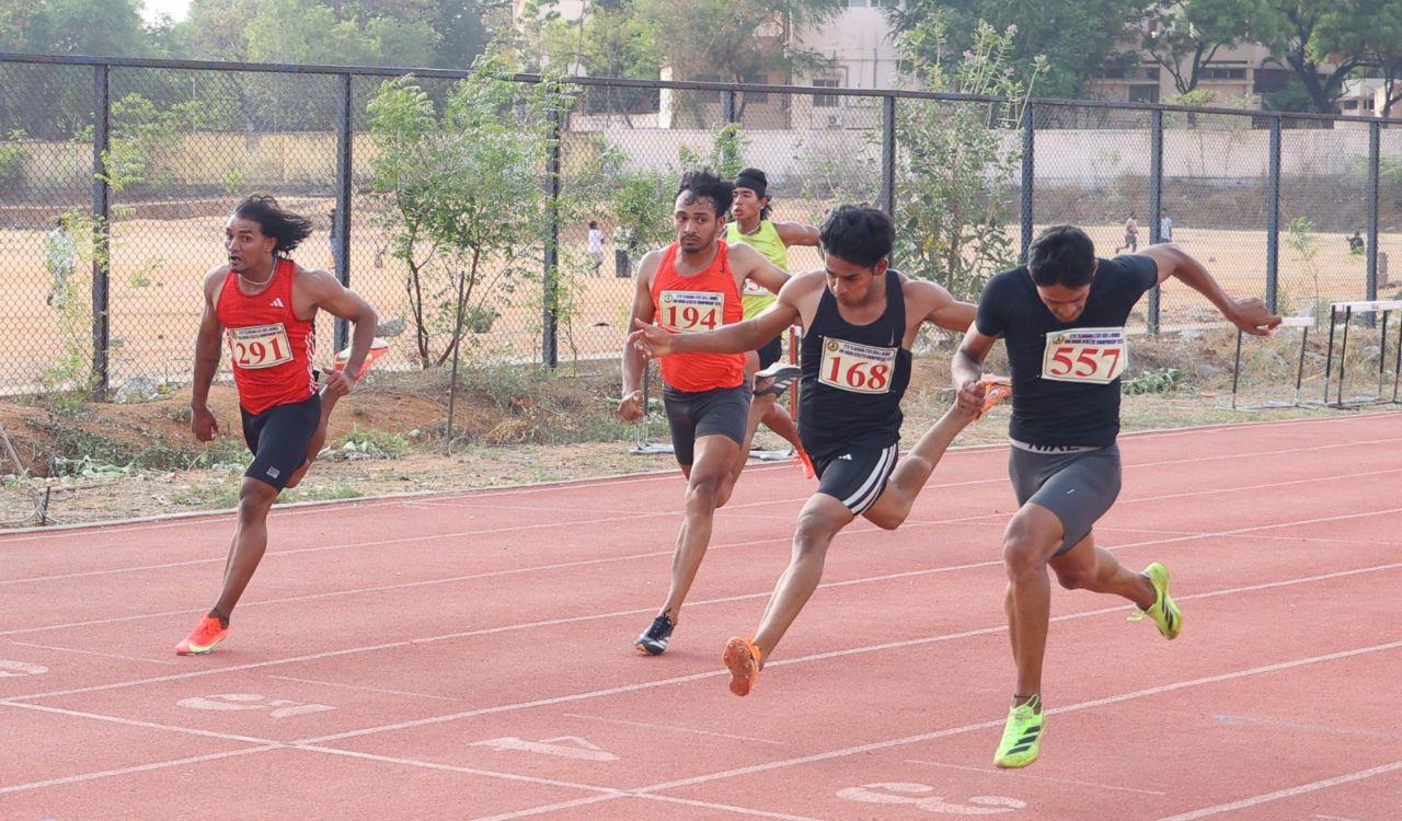 Nitin Nayak wins men’s 100m gold at Telangana State athletics championships