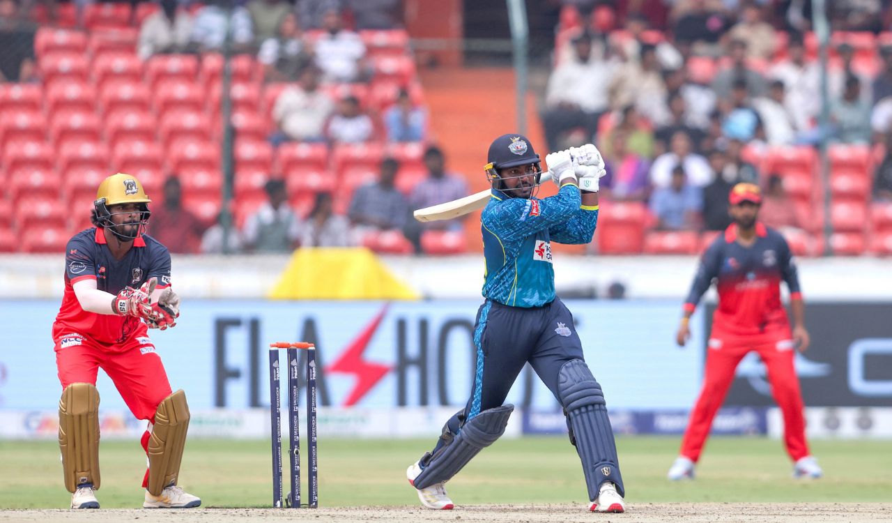 Hyderabad E-Champions opener Sai Vikas smashes 93 as Medak Falcons fall short by 46 runs