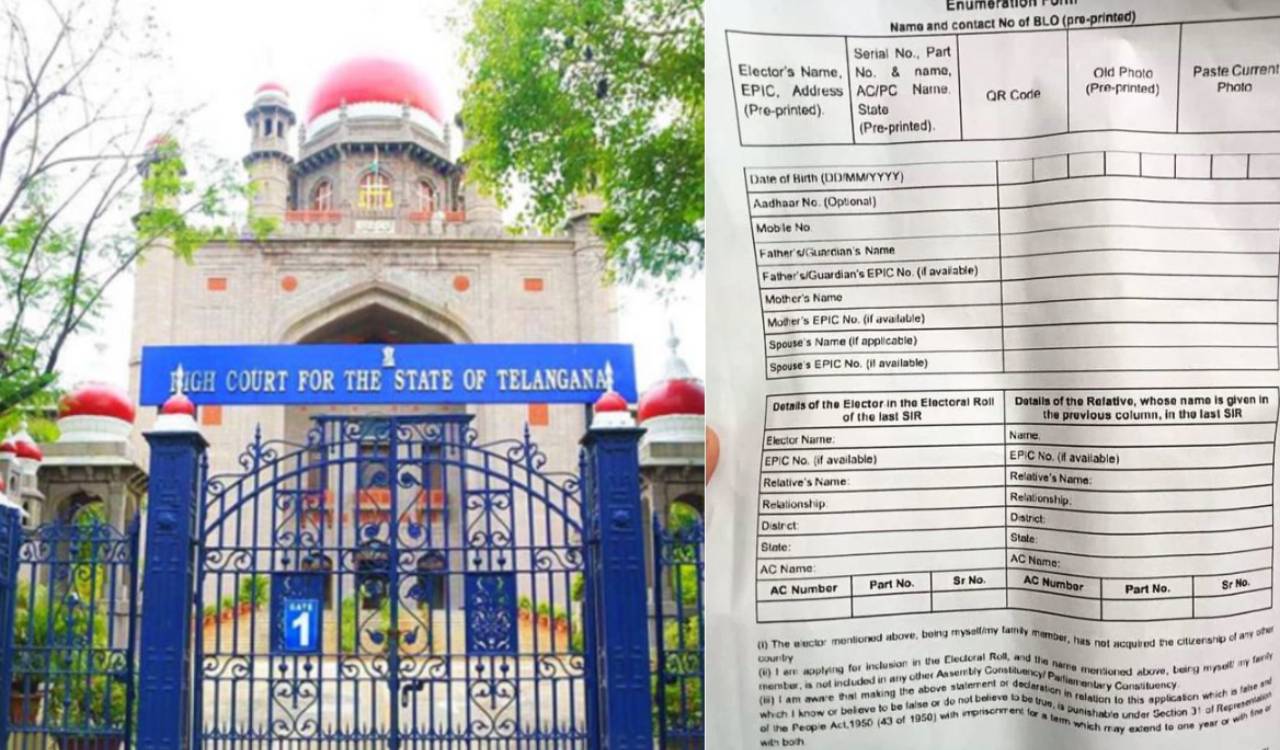 Telangana HC questions ECI on Telugu‑only SIR enumeration forms