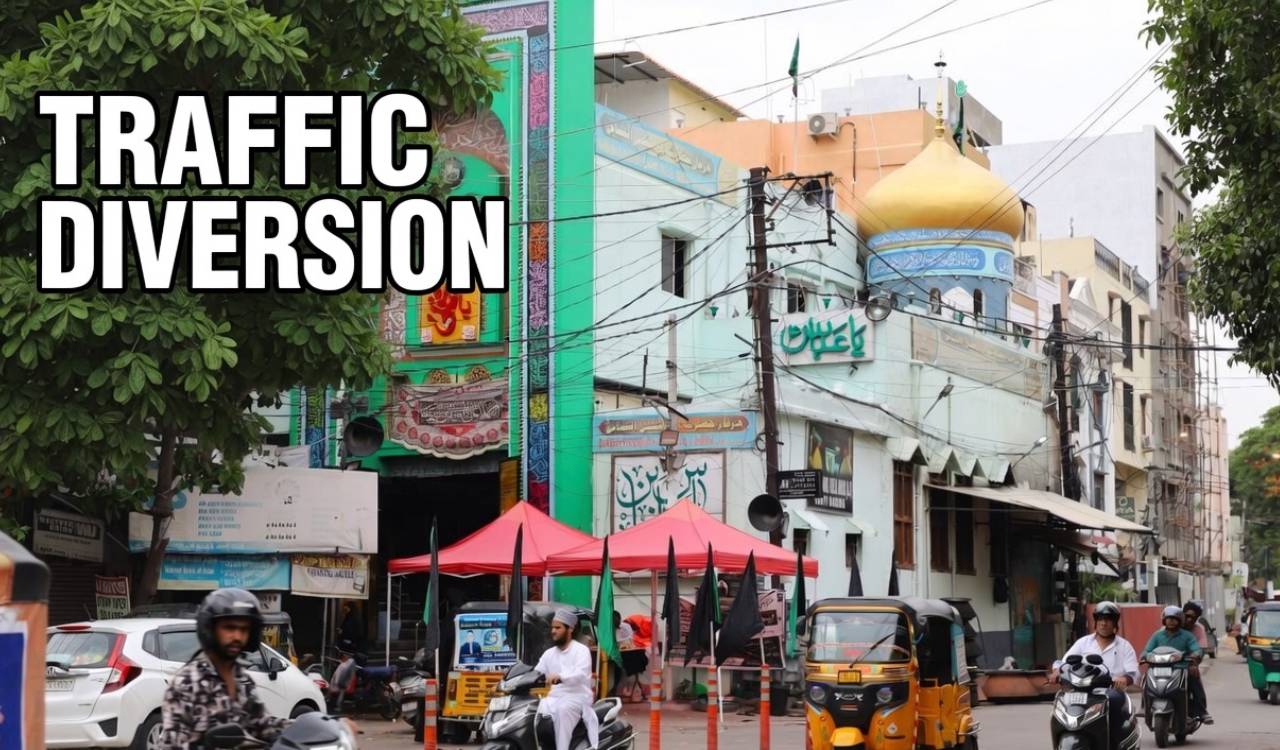 Hyderabad: Traffic curbs for Bibi-ka-Alam procession on Friday