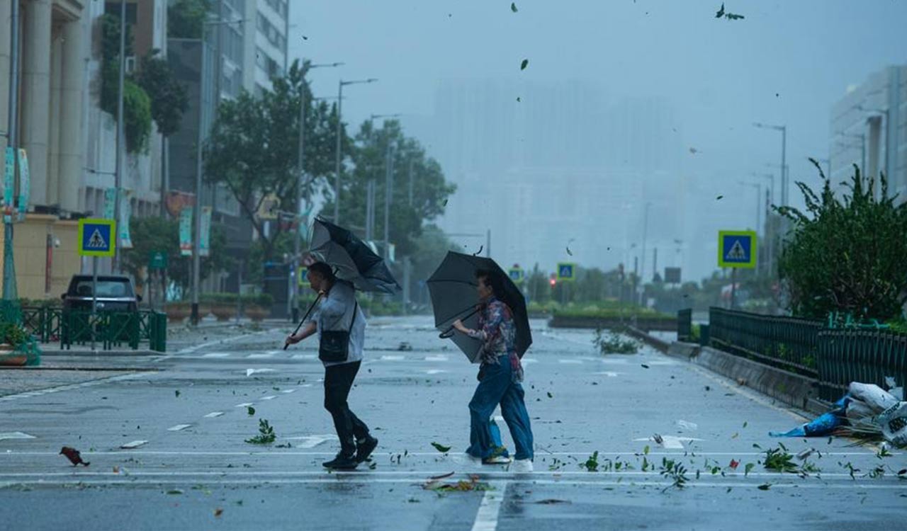 Typhoon Jangmi moves toward Japan’s Kyushu after lashing Okinawa