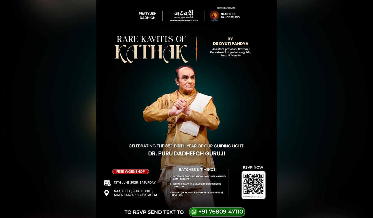 Hyderabad to host largest free Kathak workshop on June 13