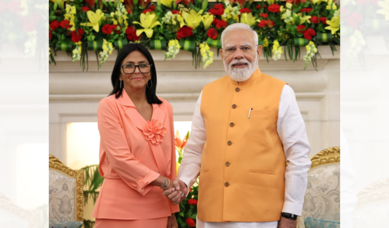 Modi, Delcy Rodriguez discuss energy and trade ties in New Delhi