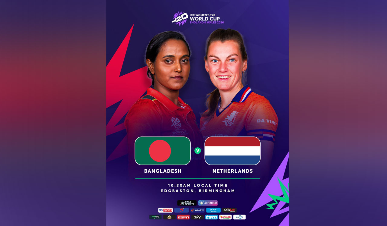 Women’s T20 World Cup 2026: Netherlands wins toss, opt to bat against Bangladesh
