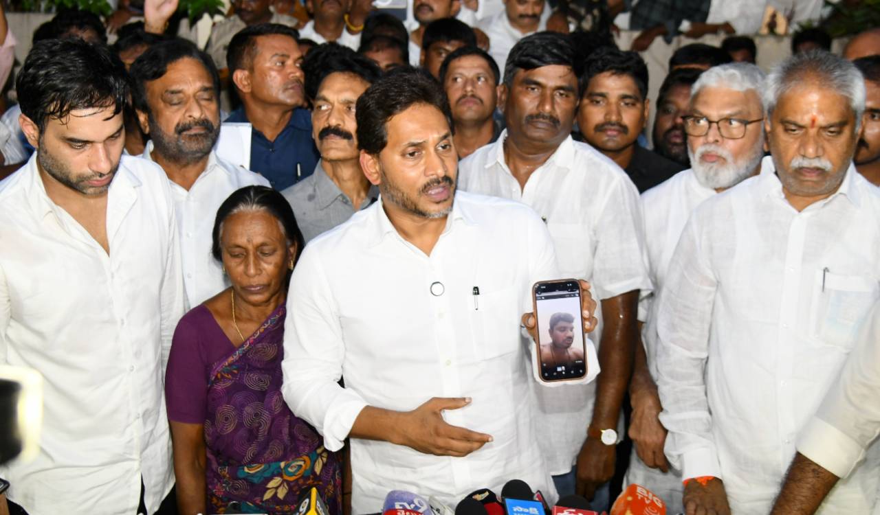 Jagan blames TDP for Krishna’s ‘custodial death’, police excesses