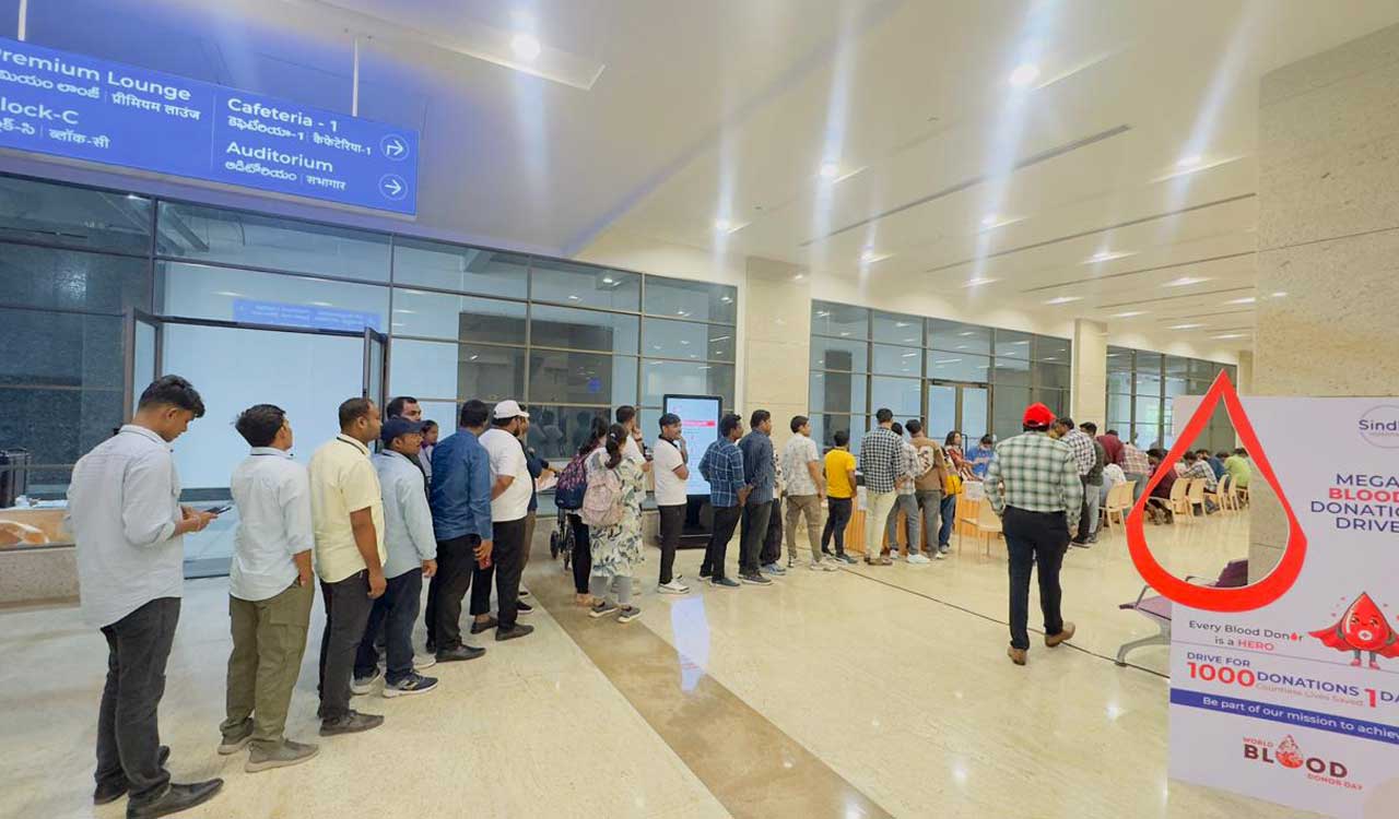 Sindhu Hospitals conducts mega blood donation drive in Hyderabad