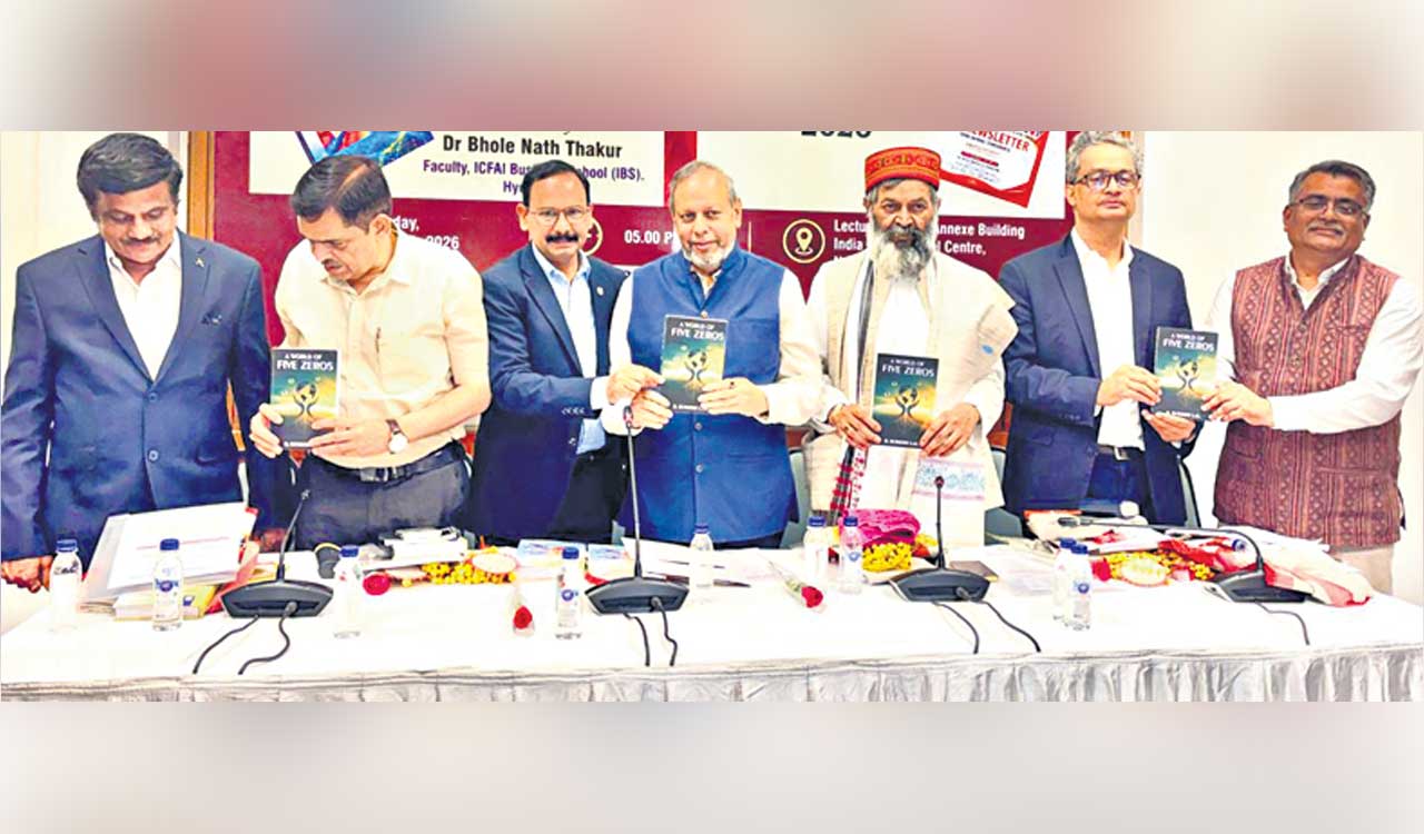 Prof. S Mahendra Dev releases ‘A World of Five Zeros’ in New Delhi