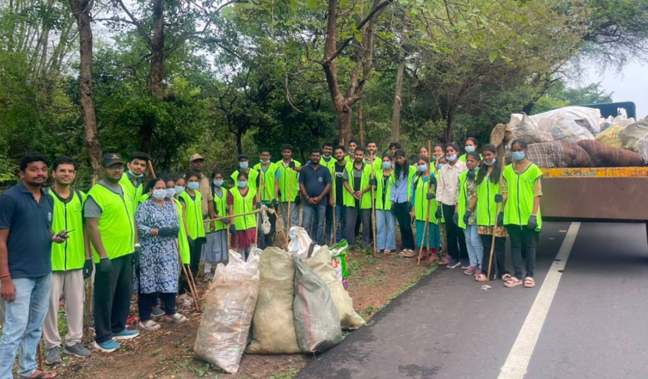 SWAN organises clean-up drive at Narsapur forest