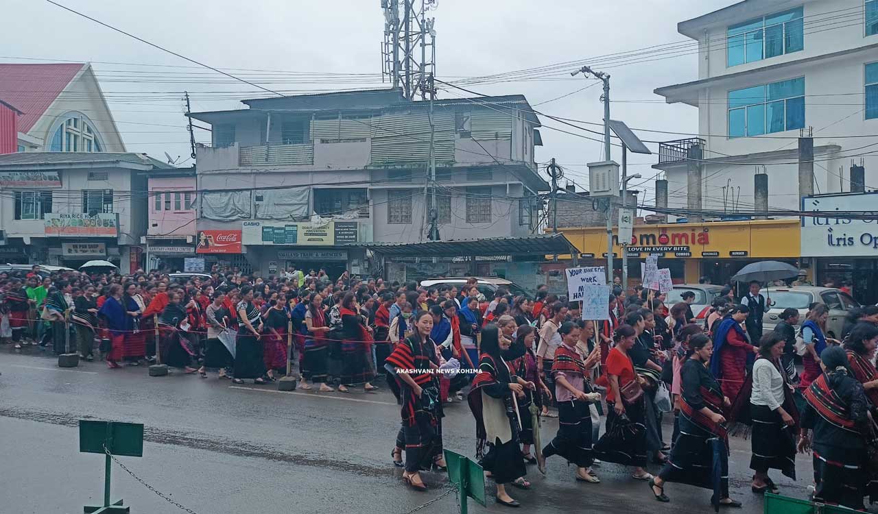 Thousands rally in Kohima seeking speedy justice in sexual harassment cases