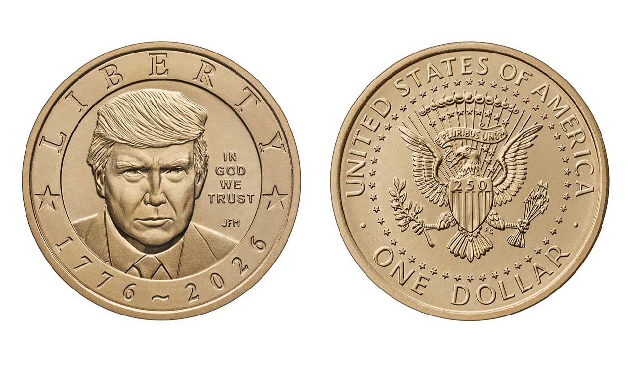 US Mint to strike $1 coin featuring Donald Trump for America’s 250th anniversary