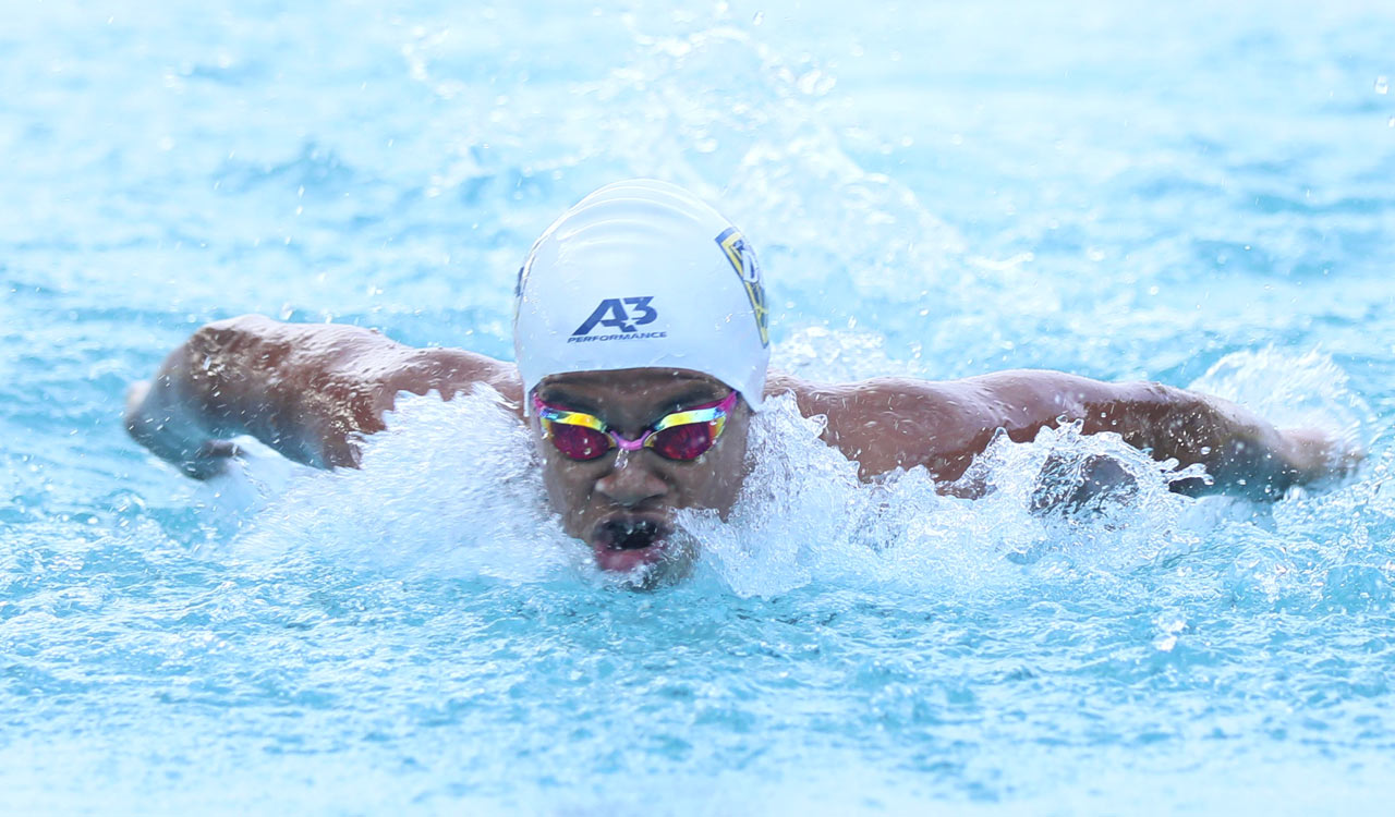 Ashwath, Vedha Ashritha claim butterfly doubles at State swimming meet
