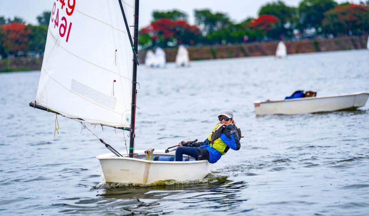 Sailors battle heavy rain and squalls on Day 2 of YAI Youth Open Regatta 2026 in Hyderabad