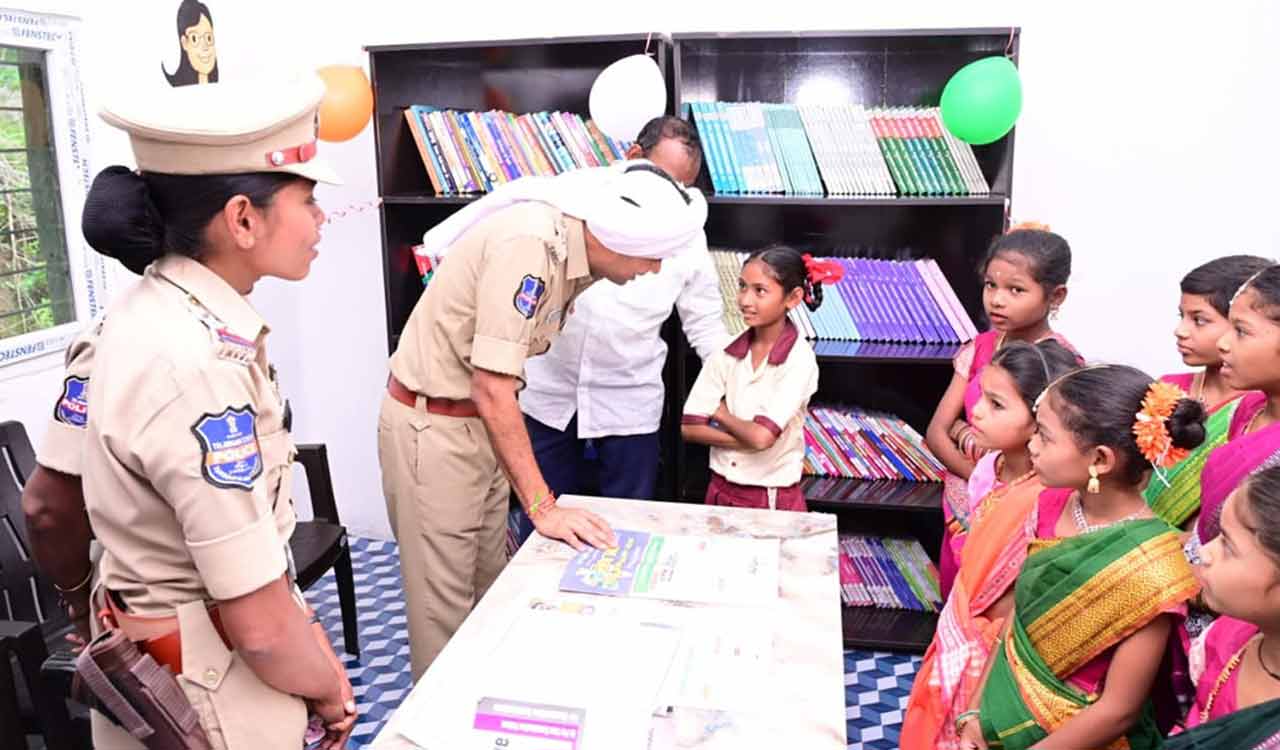 Adilabad police opens library for government job aspirants in remote tribal village