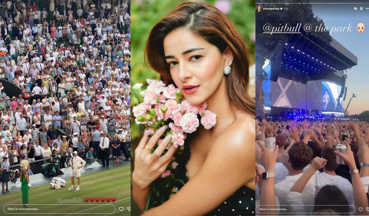 Ananya Panday shares glimpse of Pitbull concert after Wimbledon outing