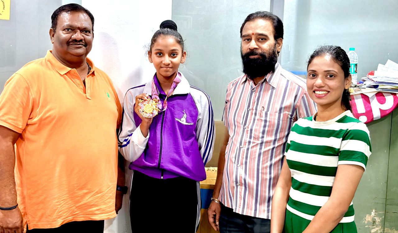 Hyderabad gymnast Anjana Gunukula wins gold at Rhythmic Gymnastics Championship in France