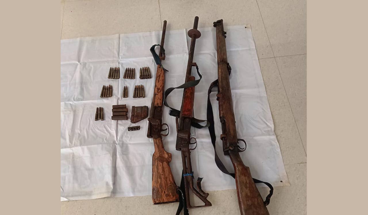 Naxal weapon dump found in Chhattisgarh’s Kachchapal forest in police-BSF operation