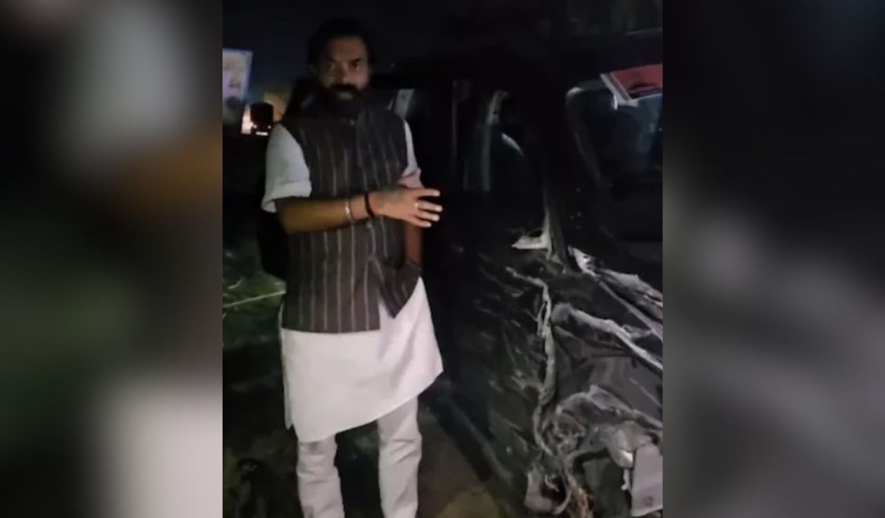 UP BJP MLA Brijbhushan Rajput escapes unhurt as truck rams into escort vehicle in Mahoba