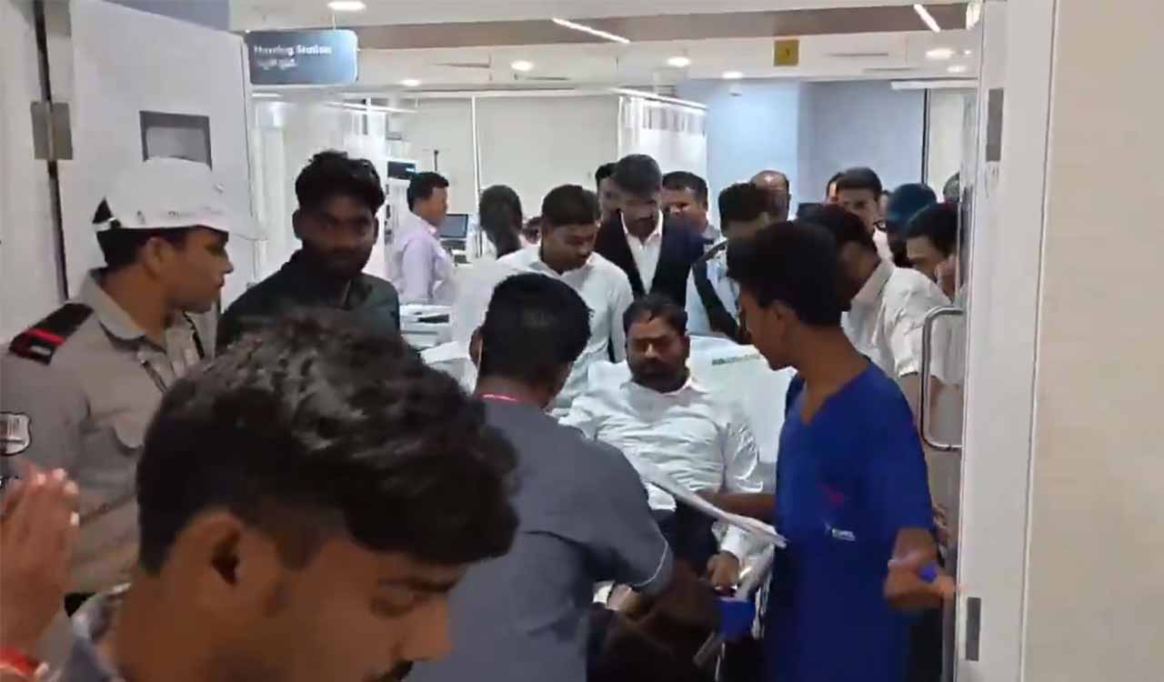 BRS MLC Shambhipur Raju injured in road accident near Bhuvanagiri