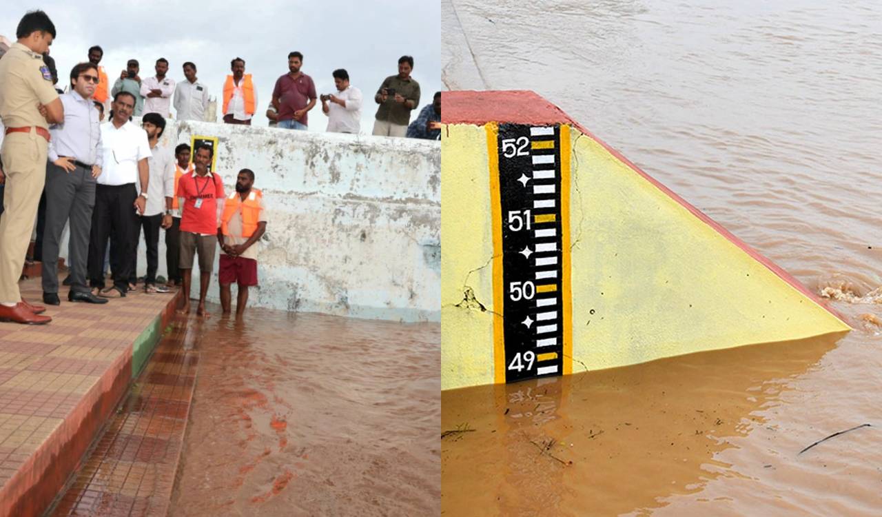 Heavy rains swell Telangana reservoirs, Godavari surges past danger mark in Mulugu