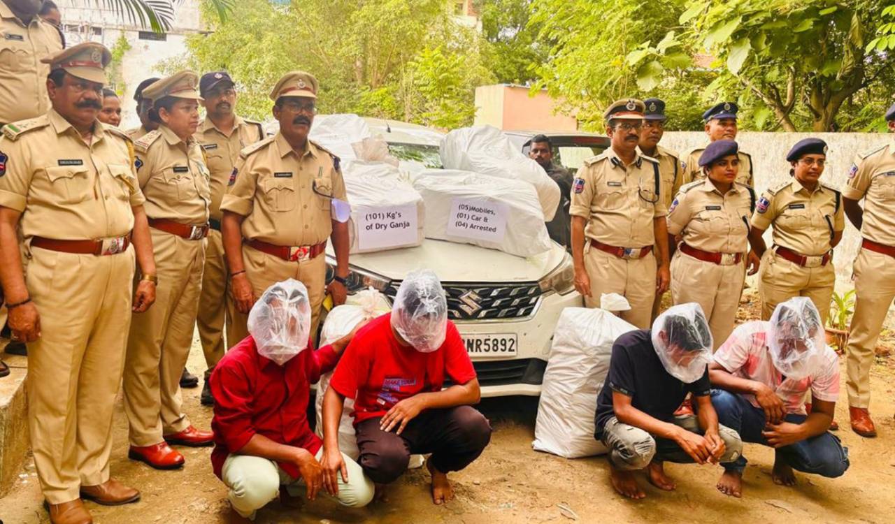 Bhadrachalam excise officials seize 101 kg ganja, four held