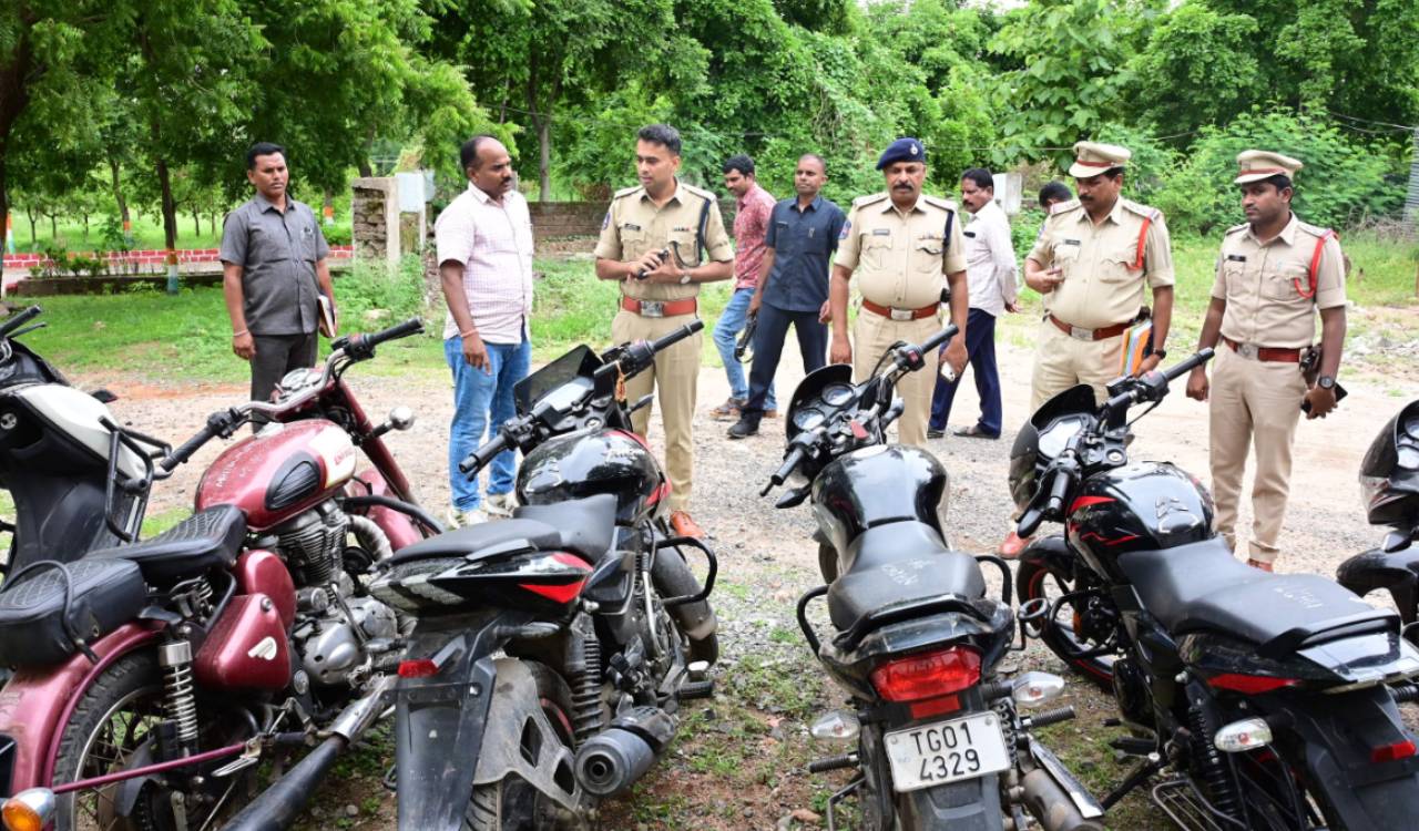 Four arrested for lifting motorcycles in Adilabad; three absconding
