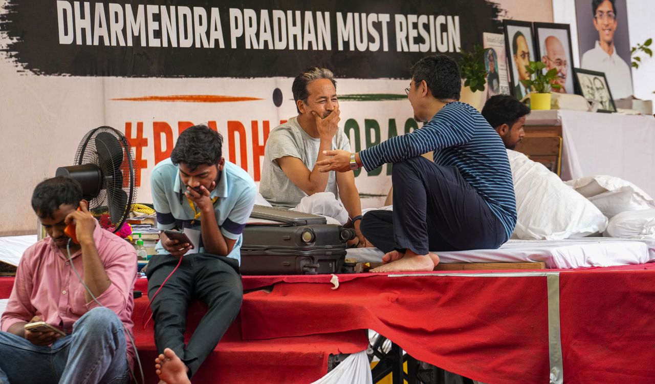 Jantar Mantar protest: Sonam Wangchuk’s health worsens on Day 11 of fast as NEET-UG stir enters Day 19