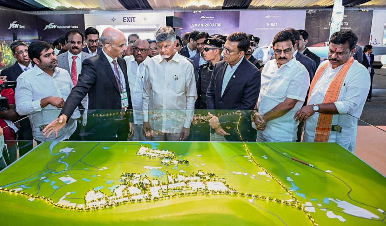 AP CM Chandrababu Naidu breaks ground on Rs 16,350-crore JSW green steel plant in Kadapa