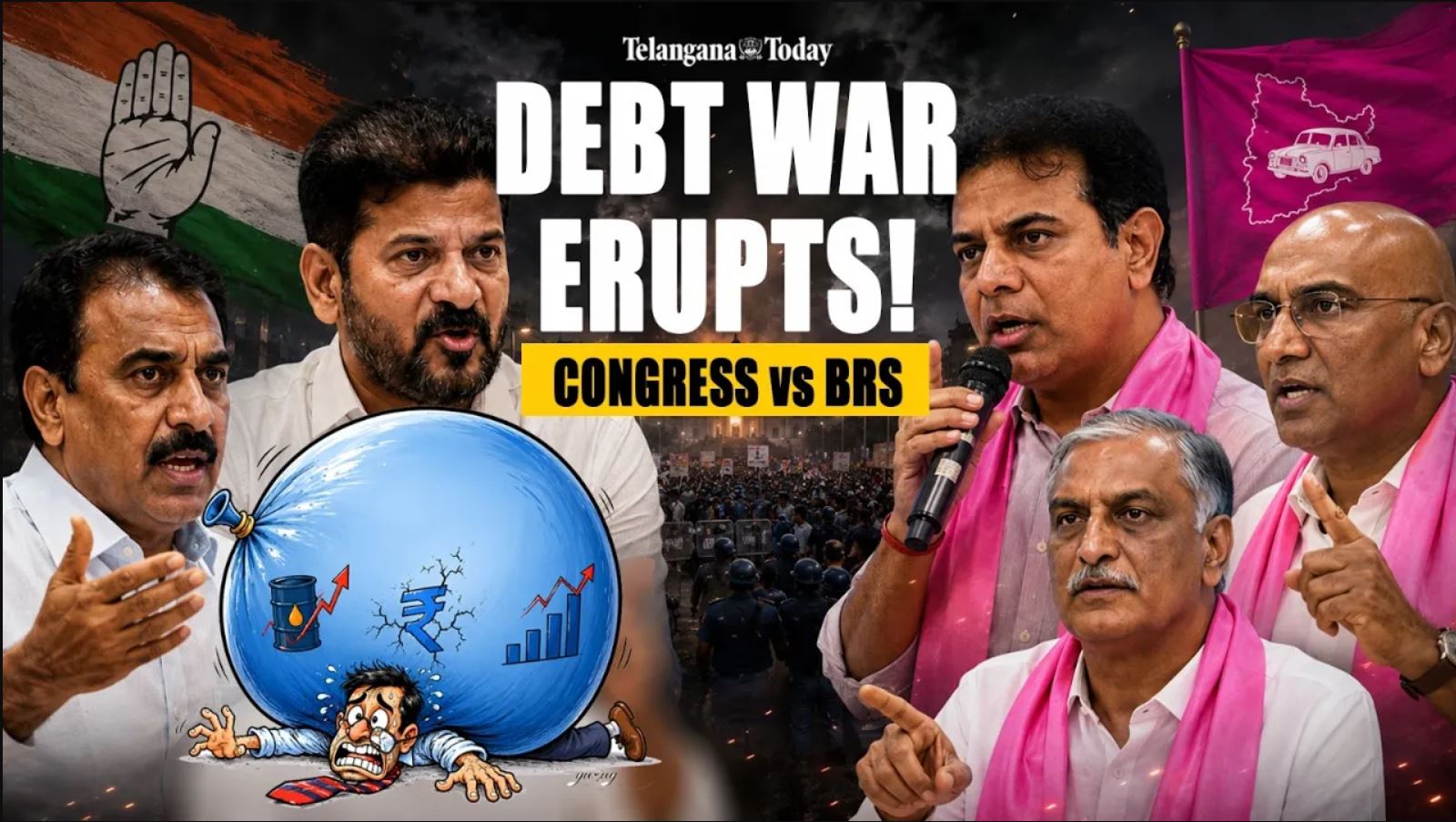 Watch: BRS vs Congress Debt Showdown Explained | What Telangana’s Loan Numbers Really Say