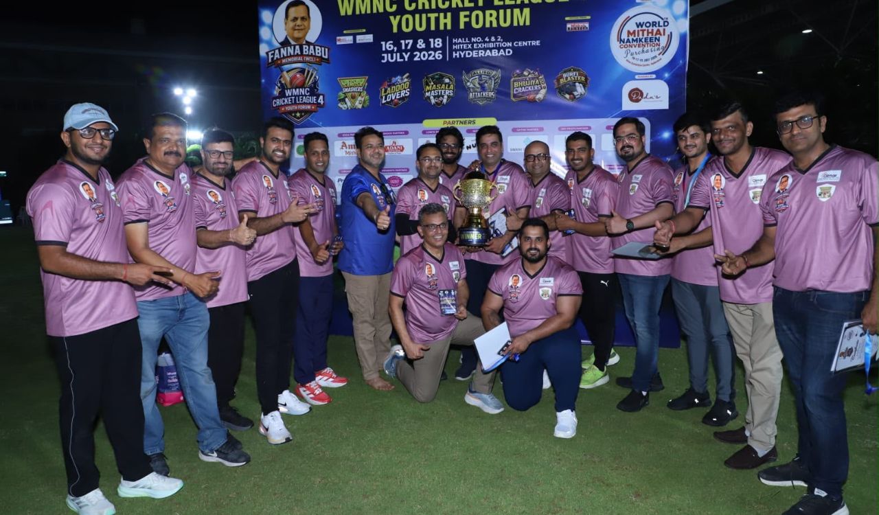 Samosa Smashers win Fanna Babu Memorial WMNC Cricket League 4 in Hyderabad
