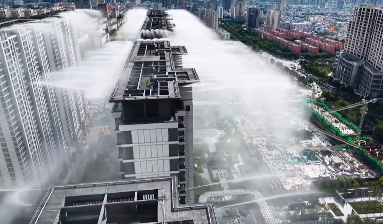 Watch: China’s ‘OutdoorAC’ uses rooftop misting systems to beat extreme heat