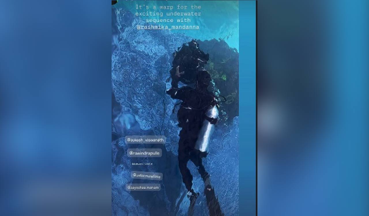 ‘Mysaa’ unit completes filming of exciting underwater sequence featuring Rashmika Mandanna