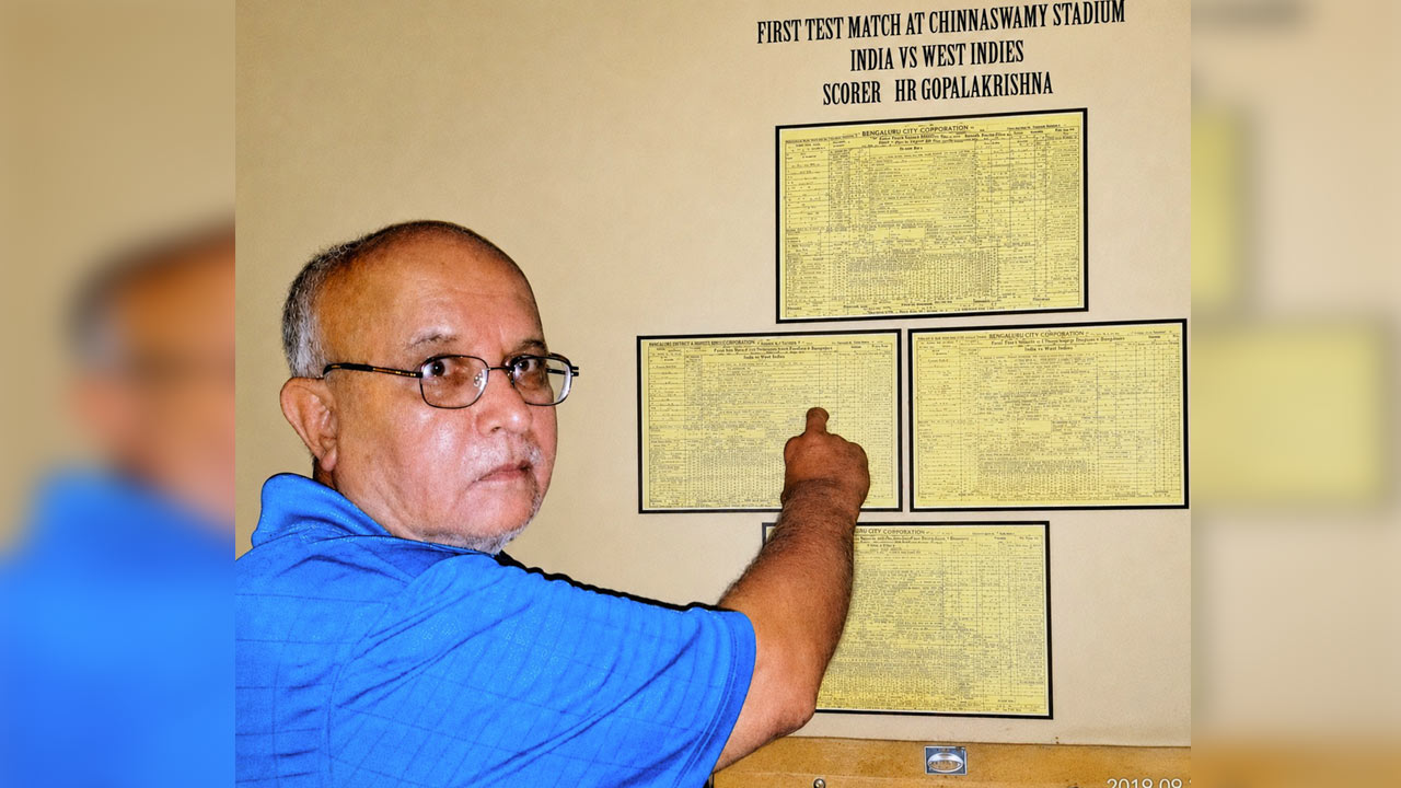 From handwritten scorecards to cricket history: Veteran scorer H R Gopalakrishna to launch autobiography
