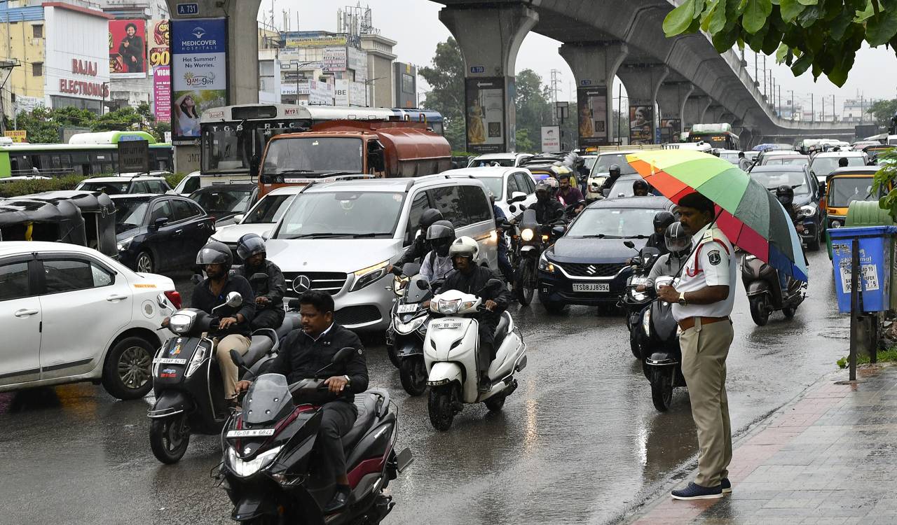 Hyderabad Rain: IT corridor junctions choke under rain and civic works