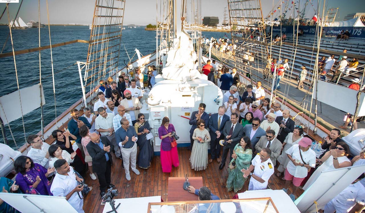 INS Sudarshini showcases India’s maritime heritage at SAIL Boston 250