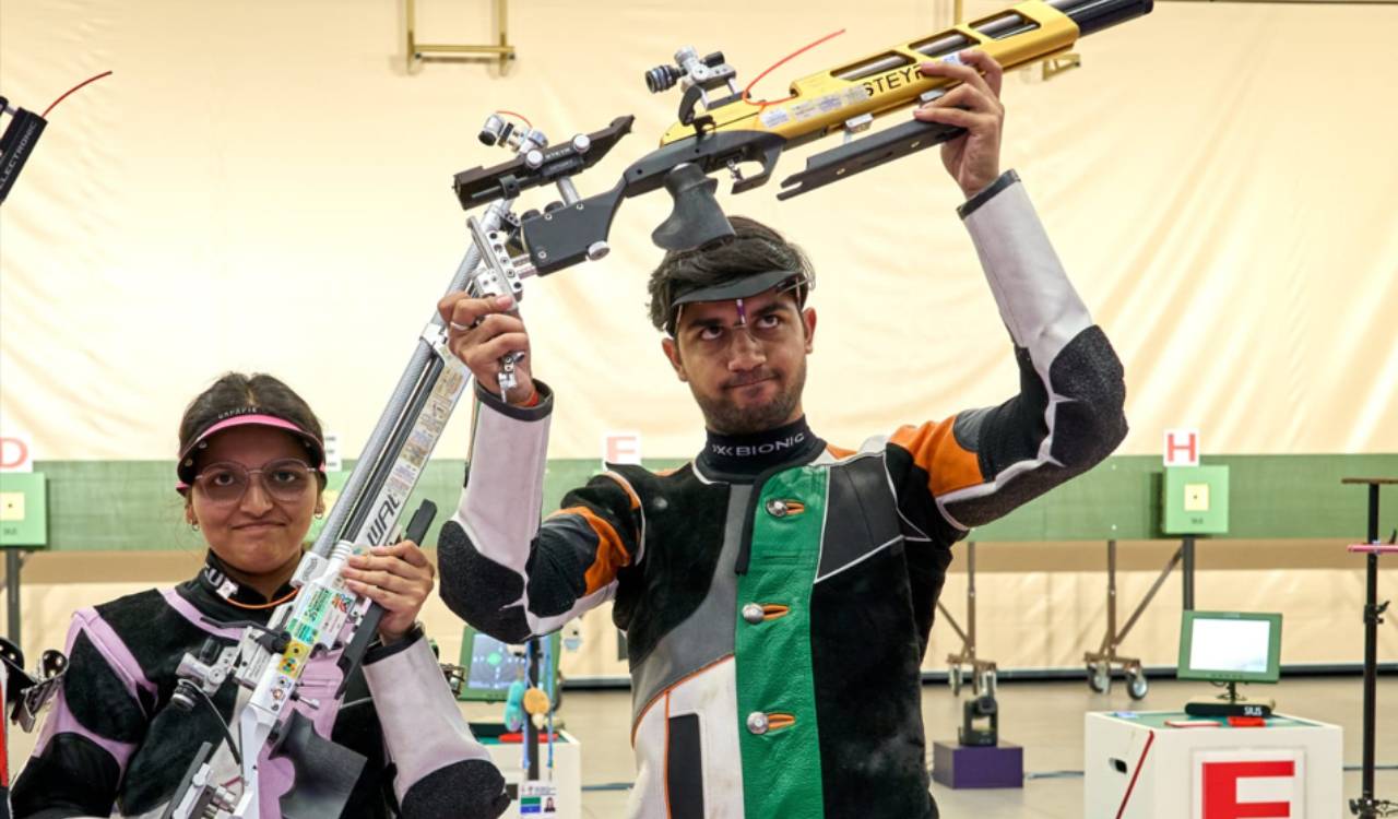 Sonam and Himanshu win bronze at ISSF World Cup