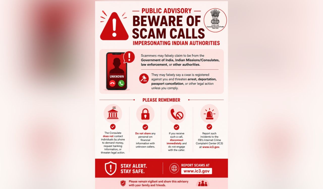 Indian Consulate in Boston warns diaspora about impersonation scam calls