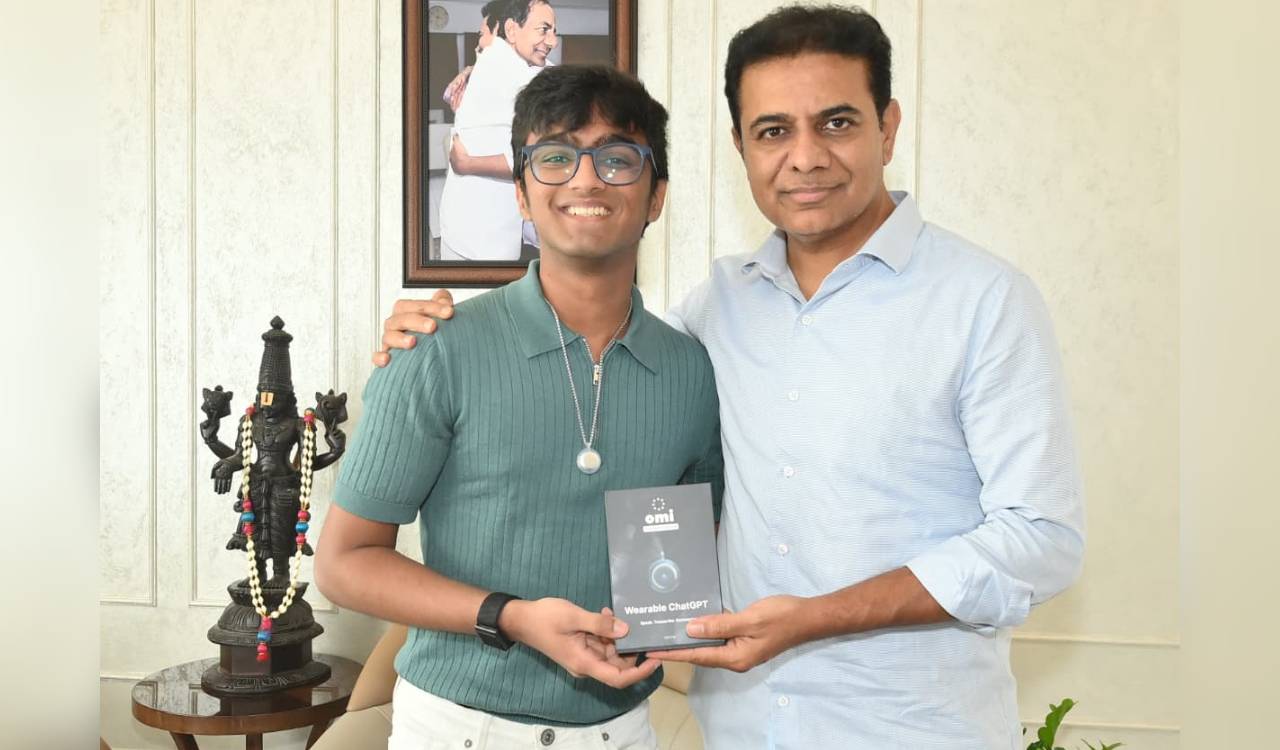 KTR lauds Hyderabad entrepreneur Aarav Garg’s AI startup success