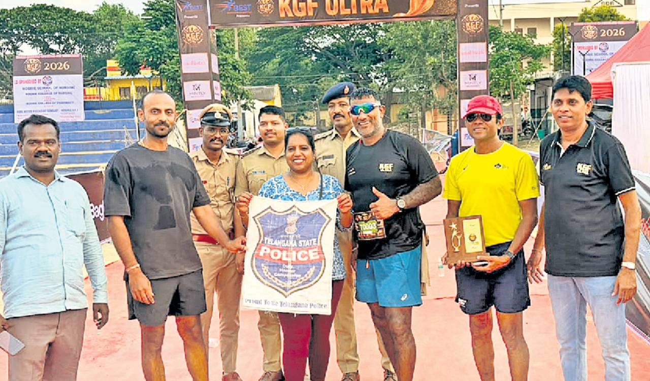 Khammam cop Pilli Raju shines at police sports meet, finishes KGF Ultra marathon