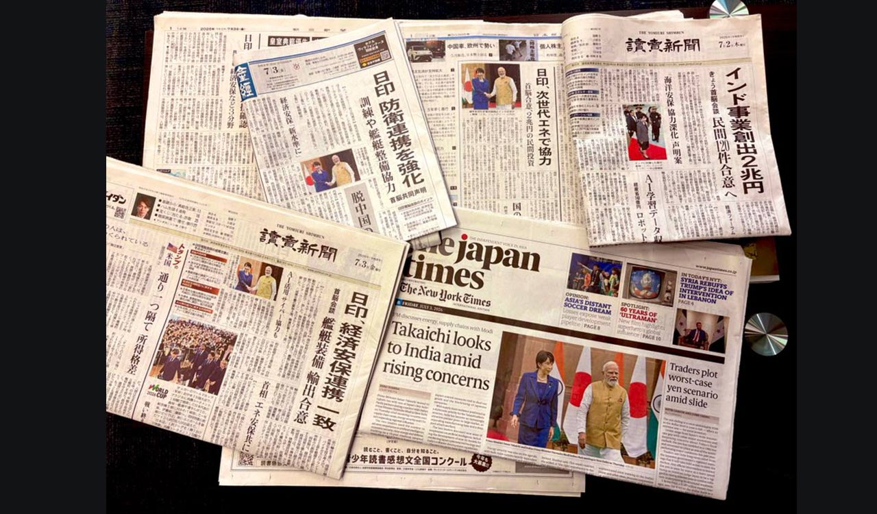 Japanese media hails successful 16th India-Japan Annual Summit, highlights deepening strategic ties