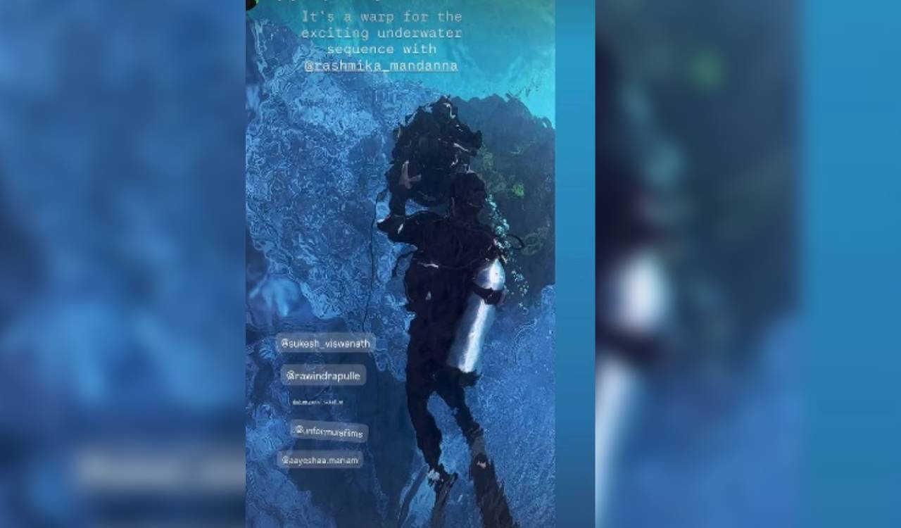 Rashmika Mandanna wraps underwater sequence for ‘Mysaa’