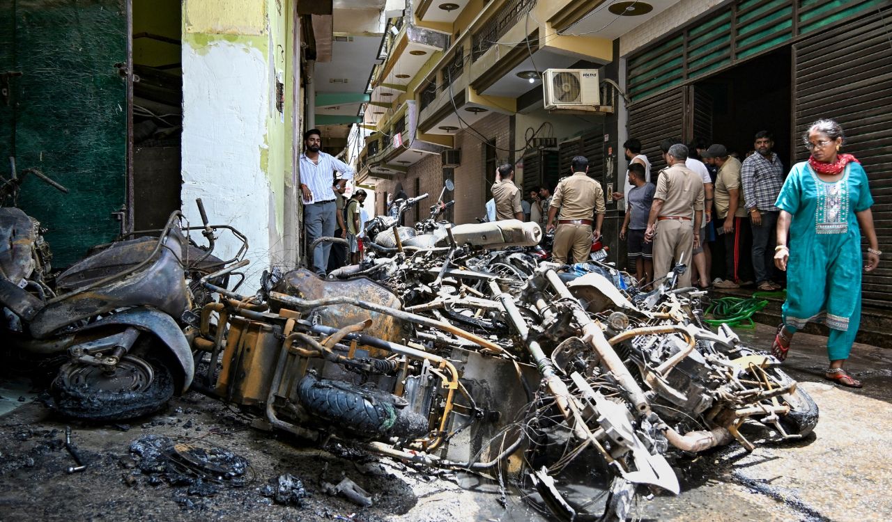 Noida building fire: Two dead after electric scooter charging sparks blaze in Sector 66