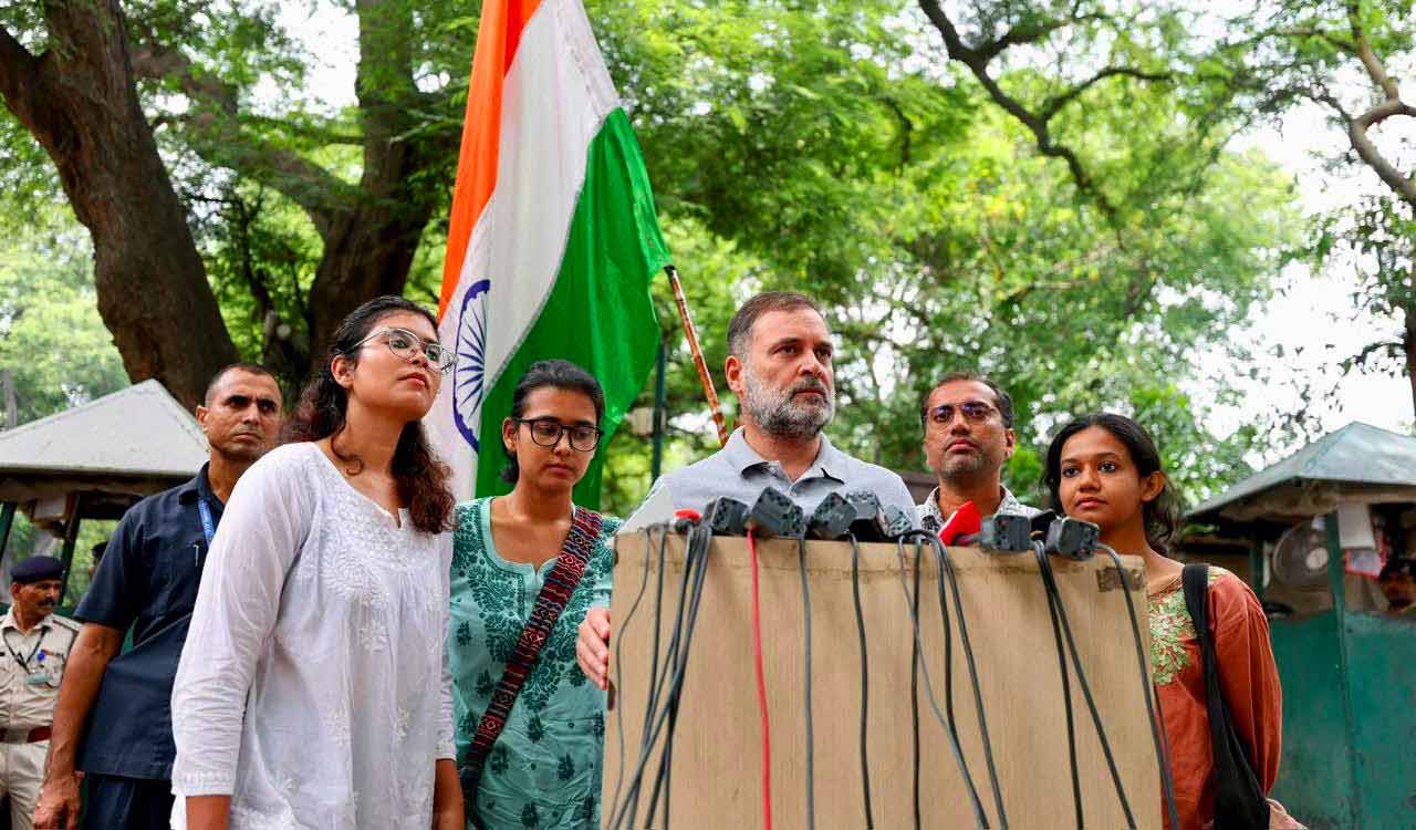 Rahul Gandhi backs protesting students, demands Dharmendra Pradhan’s resignation and PM Modi’s apology