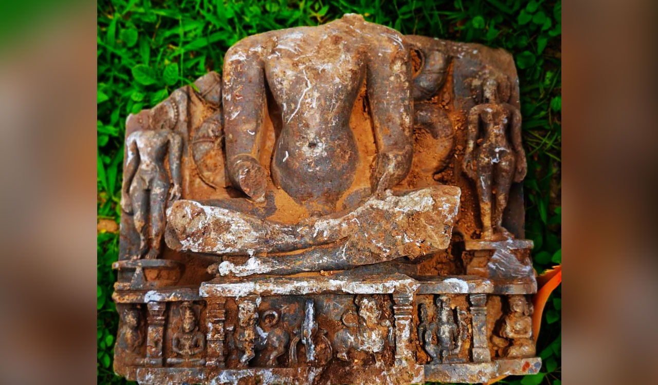 Telangana: Rare 9th-century Parshvanatha sculpture discovered in Adilabad