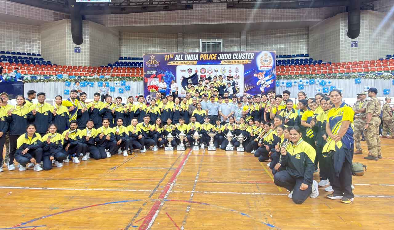 SSB crowned overall champions at All India Police Judo Cluster Games in Hyderabad