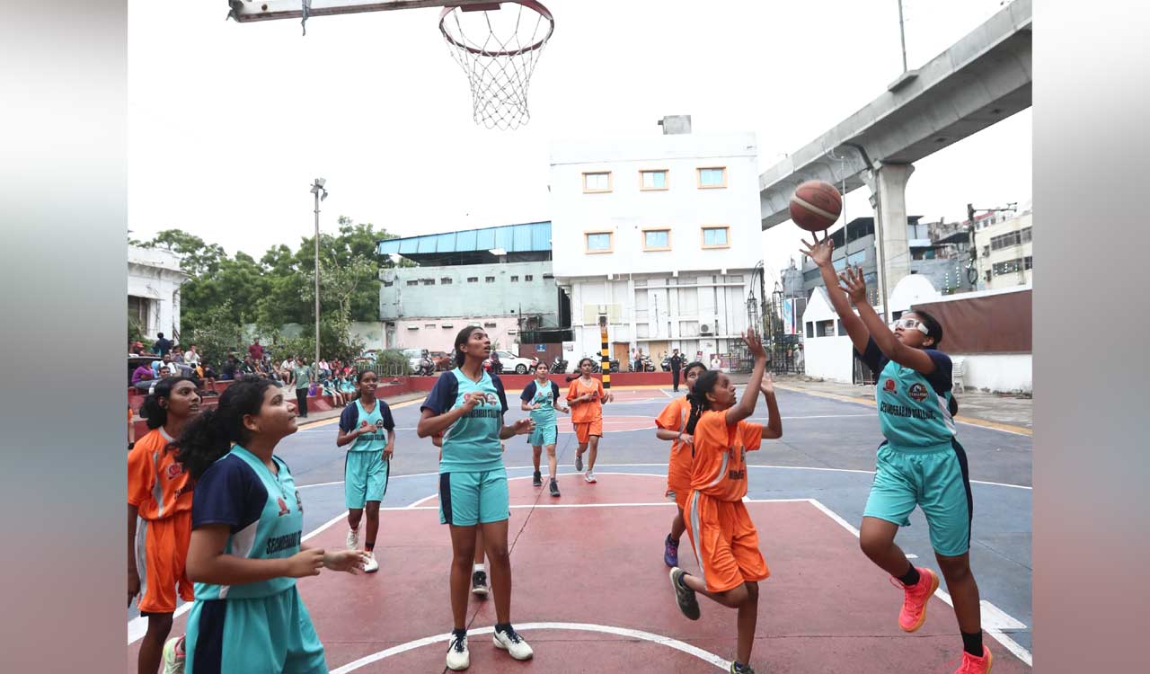 Secunderabad Stallions defeats Charminar Chargers in Hyderabad basketball league
